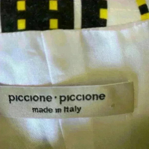 Piccione Piccione Designer 3D Graphic Whismy Feminine Blazer Top Size 42/M - Picture 8 of 12